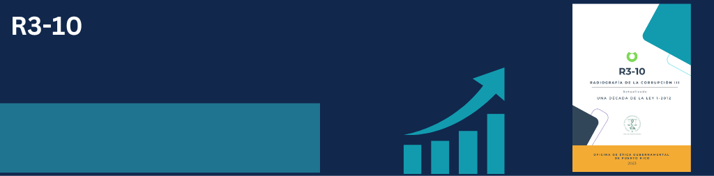 banner de anuncio sobre la estadísticas de la corrupción